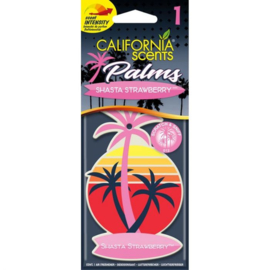 California Scents Palm Tree Luchtverfrisser - Shasta Strawberry - 1 stuk