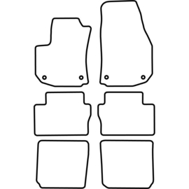 Automatten passend voor Opel Zafira B 2005-2011 (7 personen)