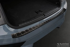 Zwart RVS Achterbumperprotector passend voor BMW iX (I20) 2021- 'Ribs'