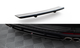 Maxton Design CENTRALE ACHTERSPLITTER (MET VERTICALE SPIJLEN) AUDI S4 B9 FACELIFT Gloss Black
