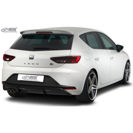 Achterskirt 'Diffusor' passend voor Seat Leon 5F FR SC/5-deurs 2013-2017 excl. ST/Cupra (ABS zwart glanzend)