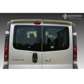 Dakspoiler passend voor Nissan Primastar/NV300 & Opel Vivaro & Renault Trafic & Fiat Talento (Modellen met achterdeuren) (PU)