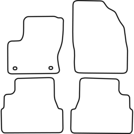 Automatten passend voor Ford Focus C-Max 2007-2011