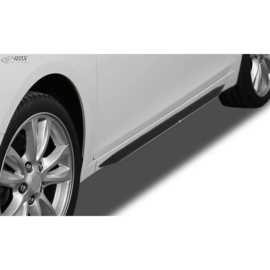 Sideskirts 'Slim' passend voor Volkswagen Scirocco III 2008-2015 & 2015- (ABS zwart glanzend)