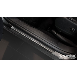 Zwart RVS Instaplijsten passend voor Peugeot 3008 2016- 'Special Edition' - 4-delig