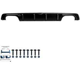 Oneway Achterbumperskirt (Diffuser) passend voor Audi S3 Sedan 8V 2013-2016 - Glanzend zwart