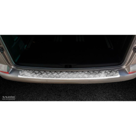 Aluminium achterbumperprotector passend voor Volkswagen Transporter T6 2015- & FL 2019- (met achterklep)