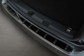 Zwart RVS Achterbumperprotector passend voor Volkswagen Caddy V Cargo & Combi 2020- 'STRONG EDITION'