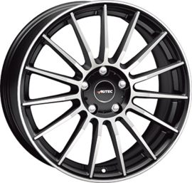 AUTEC LAMERA 17inch 7,5j 5/112 ET37 Naaf 70 Mat Zwart / Gepolijst