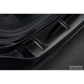 Avisa RVS Achterbumperprotector STRONG EDITION passend voor Audi A6 (C8) Avant incl. S-Line 2023-2025 - Zwart