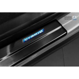 Zwart RVS Instaplijsten passend voor Toyota C-HR 2016- & RAV4 IV FL 2016-2018 - 'Hybrid' - 4-delig