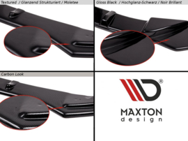 Maxton Design CENTRALE ACHTERSPLITTER AUDI S1 ​​8X Gloss Black