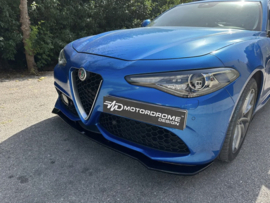 Motordrome Voorspoiler passend voor Alfa Romeo Giulia Veloce 2015- (ABS Glanzend zwart)