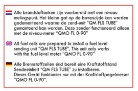 Benzine tank 40L (Keuze uit Zwat of Zilver)