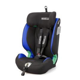 Sparco kinderstoel SK5000I (Isofix) Zwart/Blauw i-Size 76-150cm (ECE-R129/03)