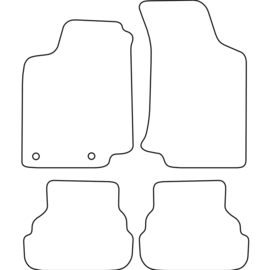 AutoStyle Automatten passend voor Volkswagen Golf III / Vento 1992-1998