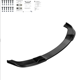 Oneway Voorspoilerlip passend voor BMW 5-Serie E60/E61 M-Pack 2003-2010 - Glanzend zwart