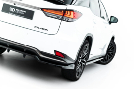 Maxton Design Achtersplitter (met verticale stangen) Lexus RX Mk4 Facelift + Lexus RX F-Sport Mk4 Facelift