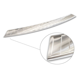 RVS Achterbumperprotector passend voor VW Transporter T5 2003-2015 (alle) & T6 2015- / FL 2019- (met achterdeuren) 'XL' 'Ribs'