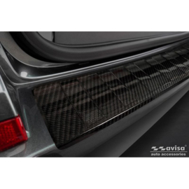 Echt 3D Carbon Achterbumperprotector passend voor Volkswagen Caravelle T6 2015-2019 & Caravelle T6.1 2019- (met achterklep) 'Ribs'
