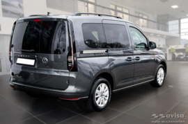 Zwart RVS Instaplijsten passend voor Volkswagen Caddy V 2020- 'Lines' - 2-delig