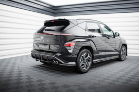 Maxton Design Achtersplitter (met verticale stangen) Hyundai Kona N-Line Mk2