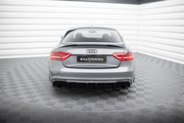 Maxton Design Achterspoiler Audi A5 S-Line Coupé / Sportback 8T Facelift (uitvoering met enkele uitlaten aan beide zijden)