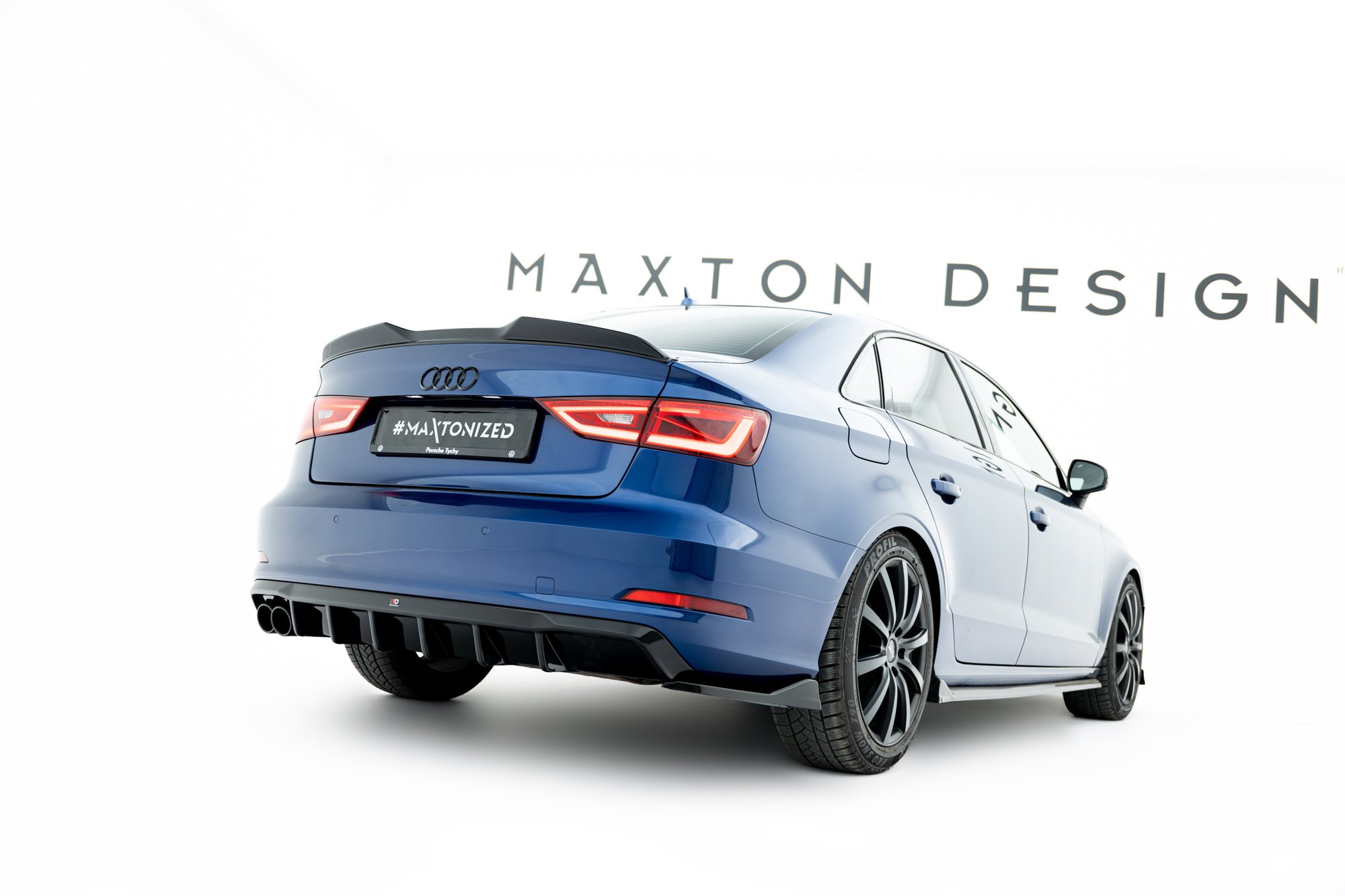 Maxton Design Achterzijde splitters Audi A3 Sedan 8V