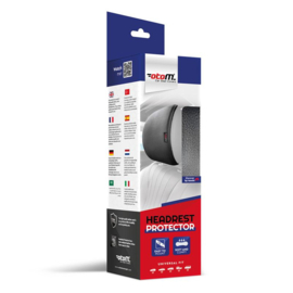 Universele Hoofdsteunprotector in Zwart Leer - 1-stuks