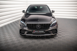Maxton Design Frontsplitter V.2 Mercedes-Benz C AMG Line Sedan / Coupé / Stationwagen W205 / C205 / S205 Facelift