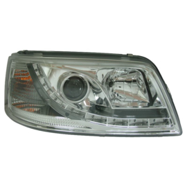 Set Koplampen in DRL-Look passend voor Volkswagen T5 2003-2010 - Chroom