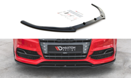 Maxton Design FRONT SPLITTER V.2 AUDI S3 / A3 S-LINE 8V SEDAN / CABRIO Gloss Black
