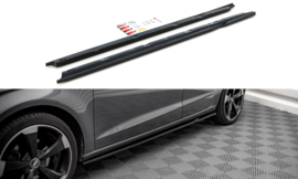 Maxton Design SIDESKIRTS DIFFUSERS AUDI A3 SPORTBACK 8V Gloss Black