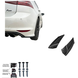 Oneway Achterbumperskirts (Hoeken) passend voor Volkswagen Golf VII HB R 2013-2016 – Glanzend zwart