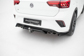 Maxton Design Centrale achtersplitter (met verticale stangen) Volkswagen T-Roc R Mk1