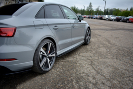 Maxton Design SIDESKIRTS DIFFUSERS AUDI RS3 8V FL SEDAN Gloss Black