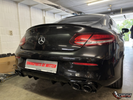 😎😎Mercedes Benz C180 Coupe 2019 AMG Line Provided with a C43 AMG Look Diffuser with Exhaust Tips😎😎