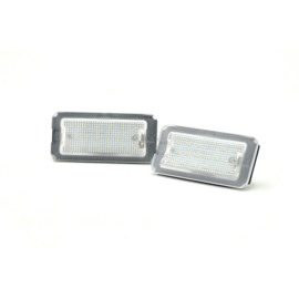 Set pasklare LED nummerplaat verlichting passend voor Fiat 500 2007-2015 & 2015-