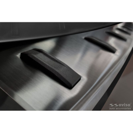 Zwart RVS Achterbumperprotector passend voor BMW 2-Serie (U06) Active Tourer (incl. M-Pakket) 2021- 'STRONG EDITION'