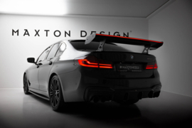 Maxton Design Carbon Spoiler met interne beugels + LED BMW 5 / M5 Sedan G30 / F90