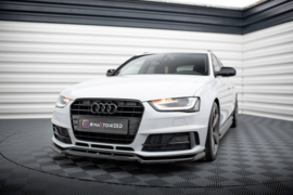 Maxton Design VOORSPLITTER V.2 AUDI A4 COMPETITION B8 FACELIFT Gloss Black
