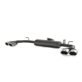 Dubbele Sportuitlaat passend voor Audi A3 (8V) Sedan 1.8TSi 132kW 2013- 2x 95x65mm