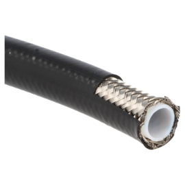 QSP remslang RVS mantel PTFE AN4 coating zwart (ø 4,83mm)