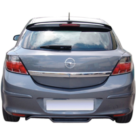 Achterbumperskirt (Diffuser) passend voor Opel Astra H GTC 3-deurs 2005-2009 (ABS)