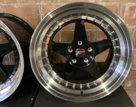 🔥🔥JR-Wheels JR6 Gloss Black 18 Inch 10.5J ET25 5x114.3🔥🔥