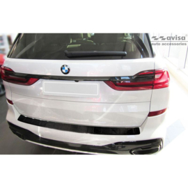 Echt 3D Carbon Achterbumperprotector passend voor BMW X7 (G07) 2019- met M-Pakket 'Ribs'