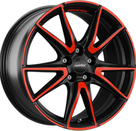 SPEEDLINE SL6 19inch 8,5j 5/112 ET35 Naaf 76mm Mat Zwart / Rood