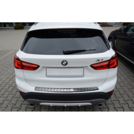 RVS Achterbumperprotector passend voor BMW X1 F48 2015-2022 'Ribs'