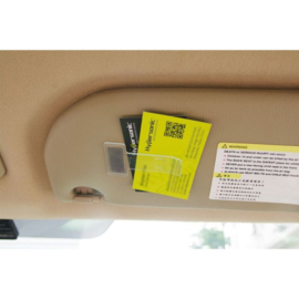Universele Ticket-/Parkeerkaarthouder 75x40x2mm - Zelfklevend - Set à 2 stuks