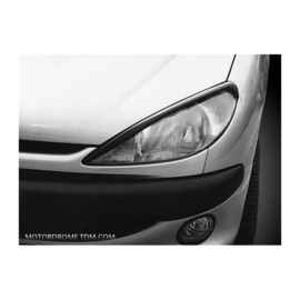 Koplampspoilers passend voor Peugeot 206 (ABS)